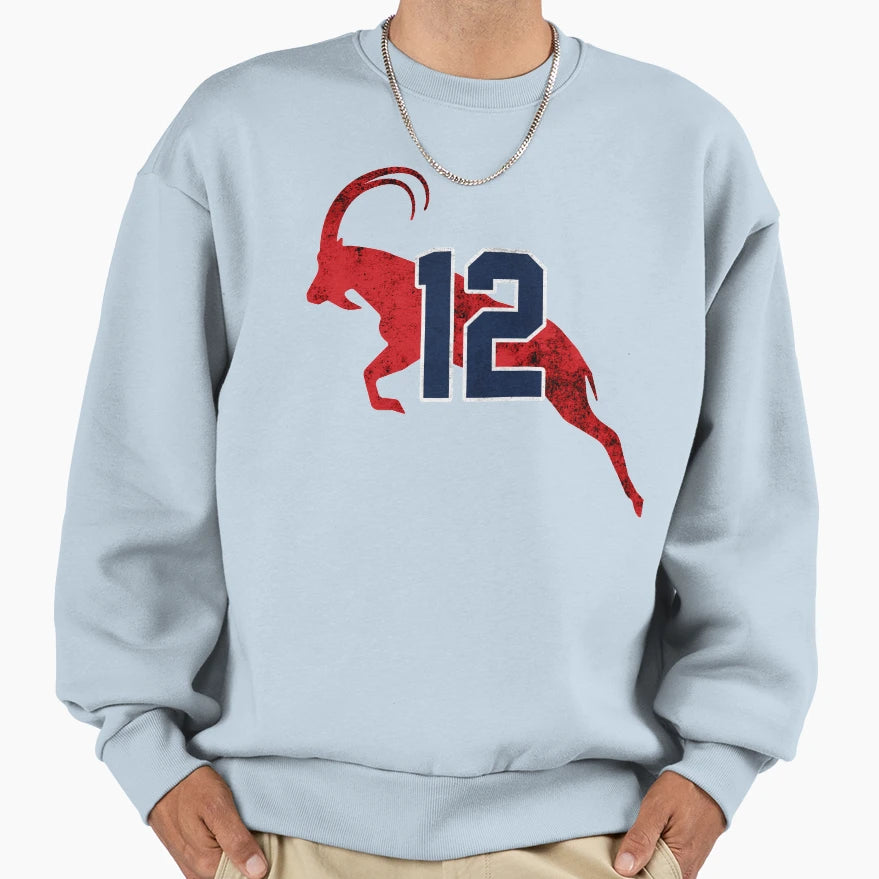 Goat 12 Greates Player All Time Sweatshirt - Graphic Print Unisex - T-Shirt, Sweatshirt, Hoodie