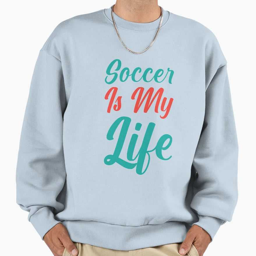 Soccer Sweatshirt - Graphic Print Unisex - T-Shirt, Sweatshirt, Hoodie