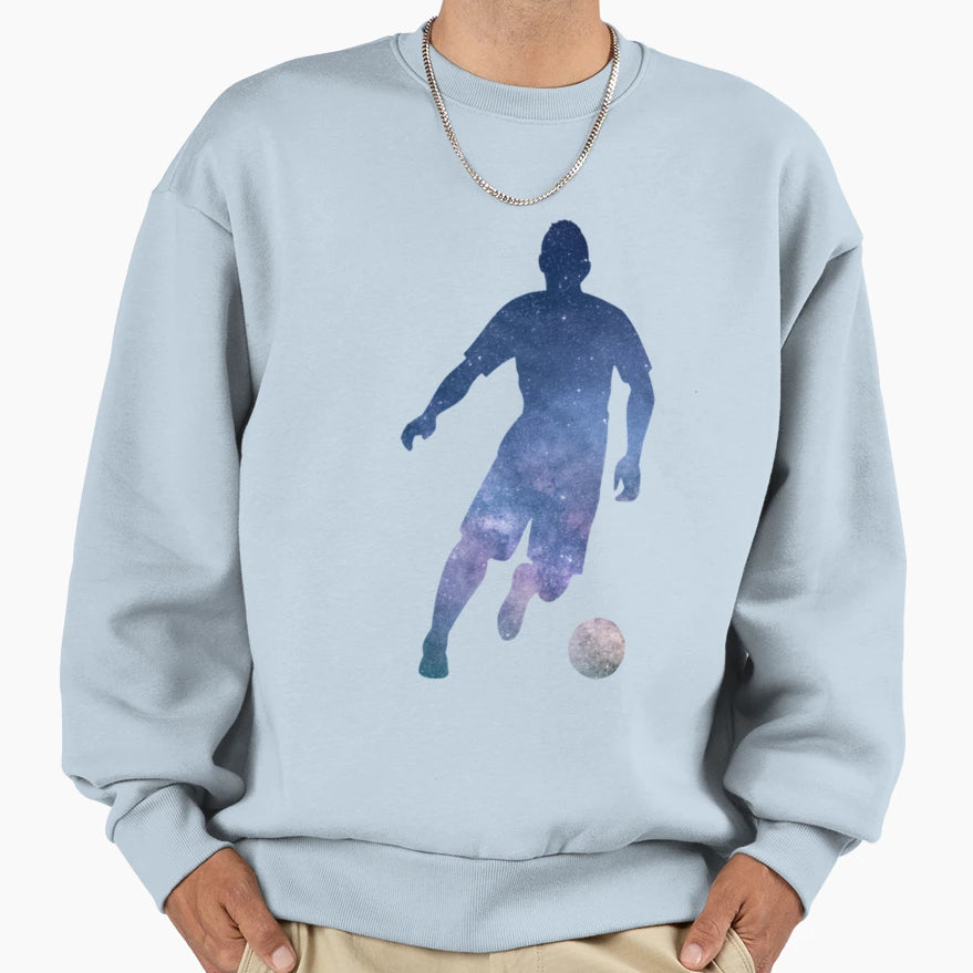 Galaxy Soccer Active T-Shirt - Minimalist Print for Adults - T-Shirt, Sweatshirt, Hoodie