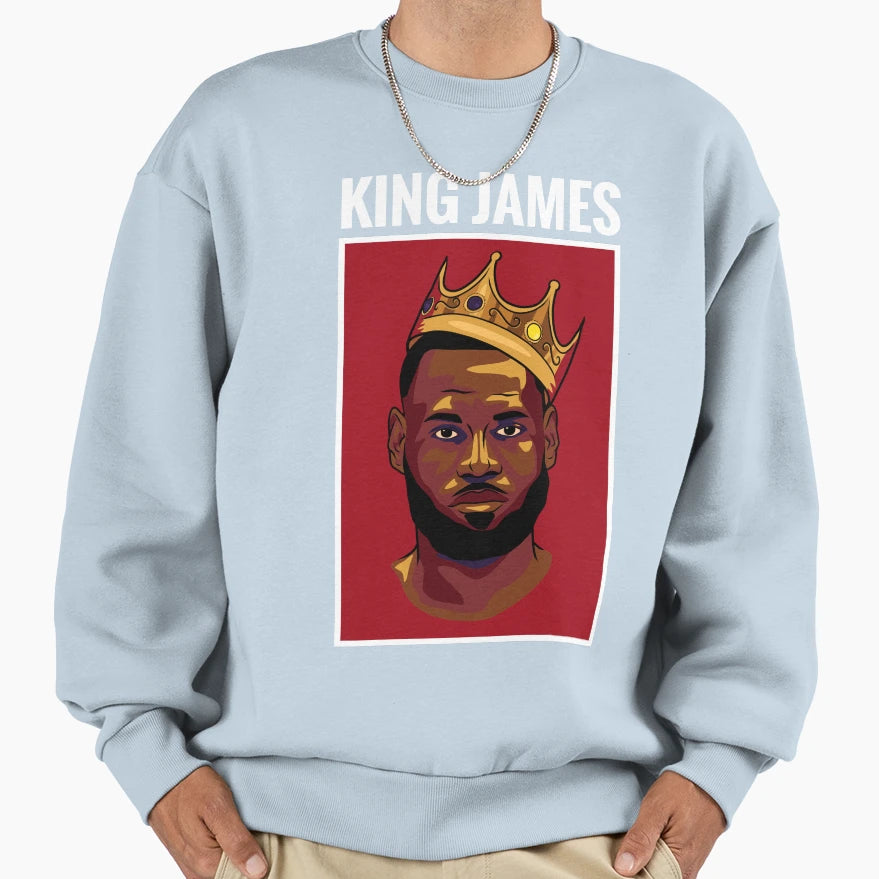 King James Sweatshirt - Unique Graphic Unisex - T-Shirt, Sweatshirt, Hoodie