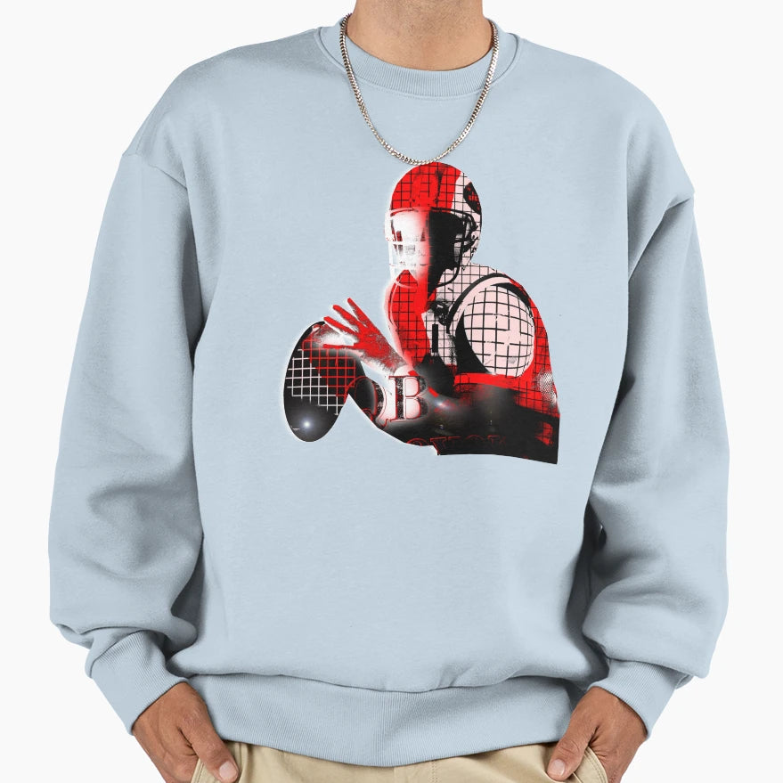 Quarterback Sweatshirt - Trendy Graphic for Adults - T-Shirt, Sweatshirt, Hoodie