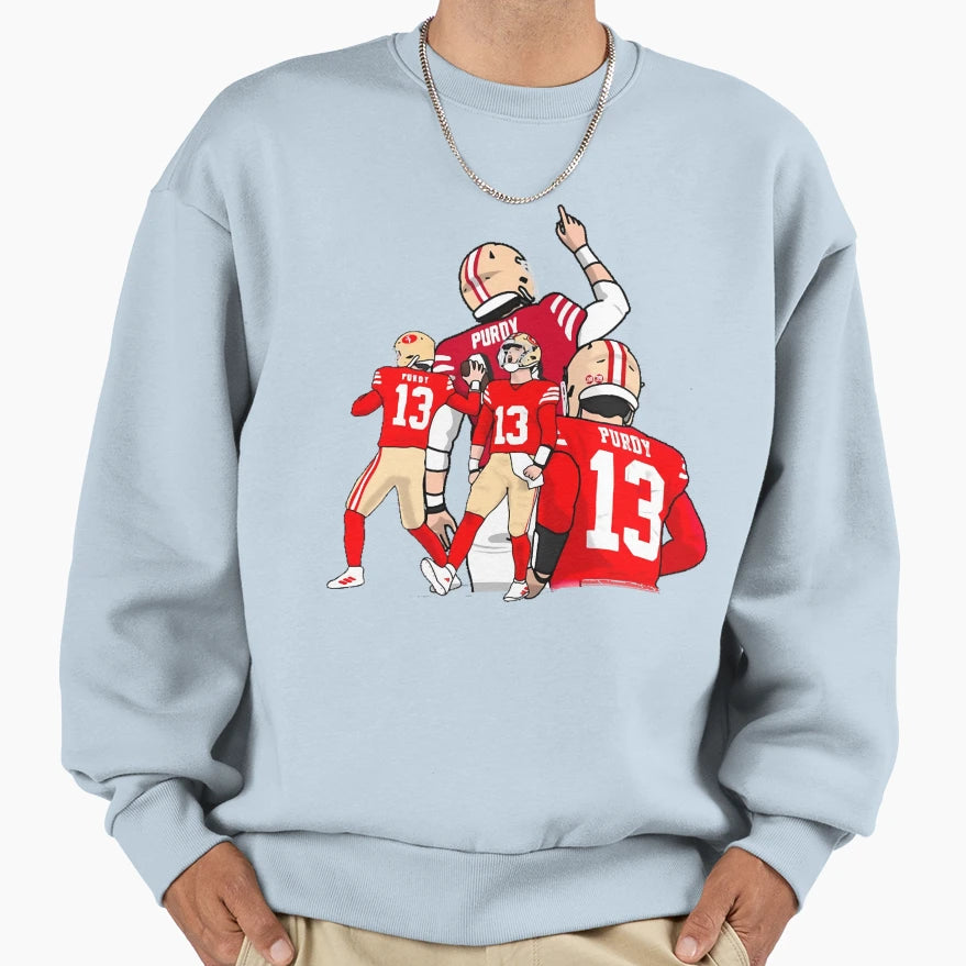 Future Is Purdy Sweatshirt - Novelty Apparel Unisex - T-Shirt, Sweatshirt, Hoodie