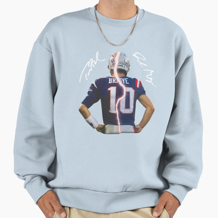 Drake Maye And TB Sweatshirt - Novelty Apparel for Adults - T-Shirt, Sweatshirt, Hoodie