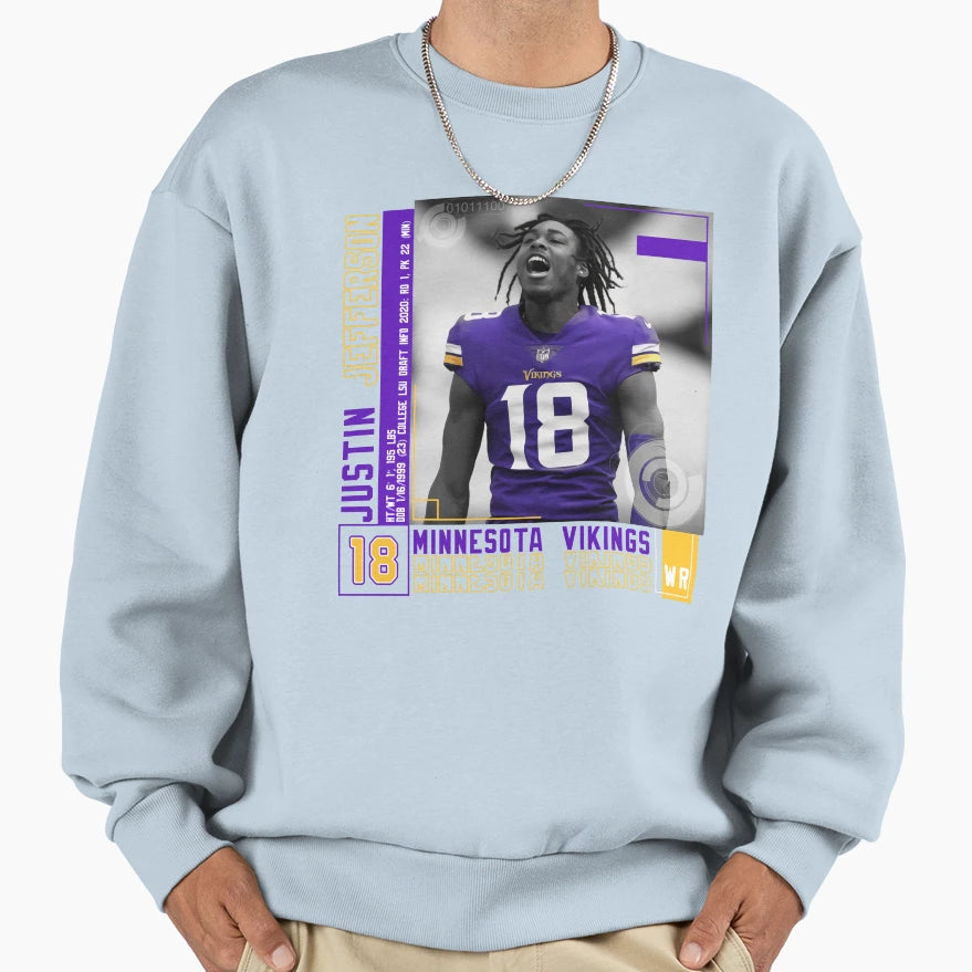 Jj18 JJ Football Fans Sweatshirt - Aesthetic Graphic for Adults - T-Shirt, Sweatshirt, Hoodie