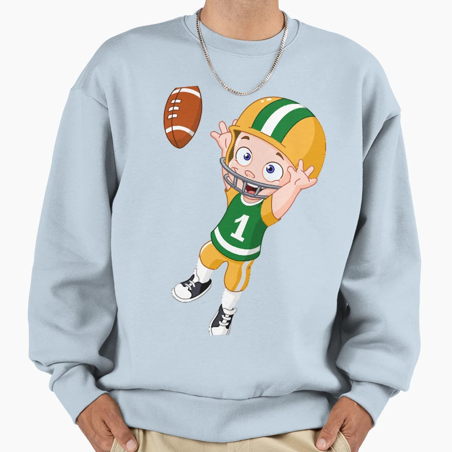 Football Sweatshirt - Fun Novelty Design Men Women - T-Shirt, Sweatshirt, Hoodie