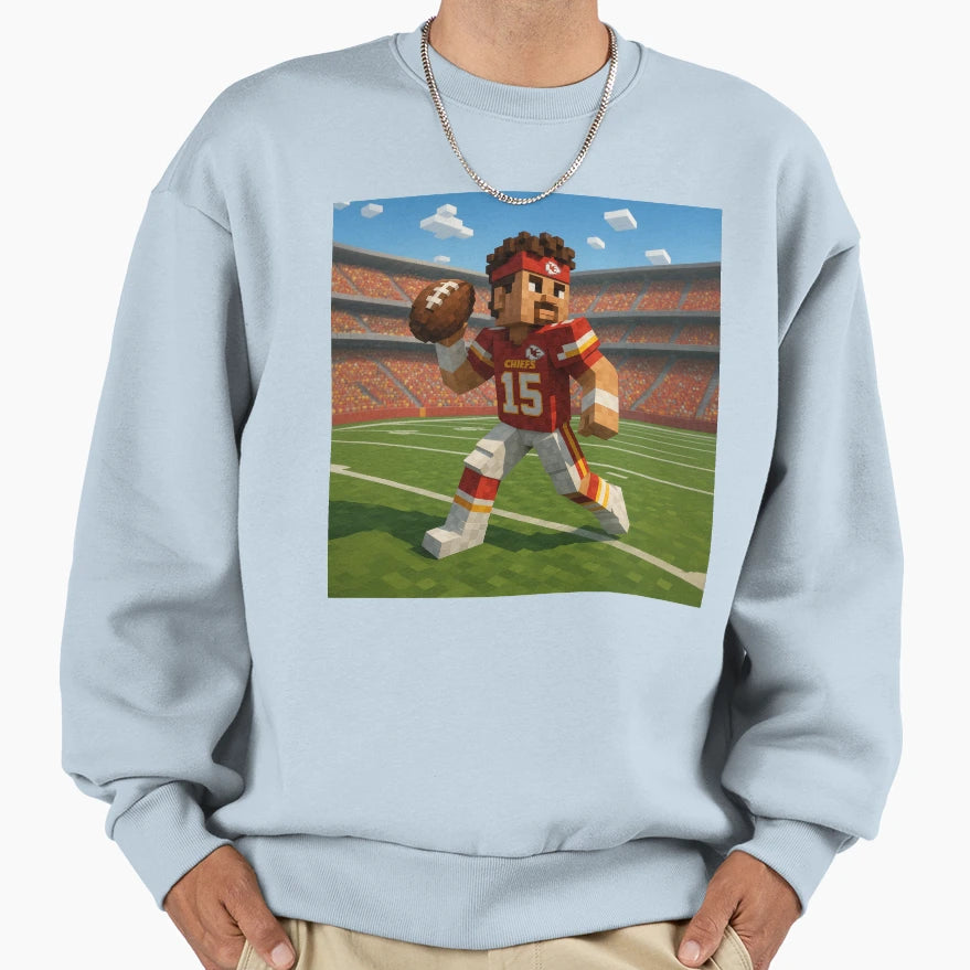 Blocky Pat Sweatshirt - Trendy Graphic for Adults - T-Shirt, Sweatshirt, Hoodie