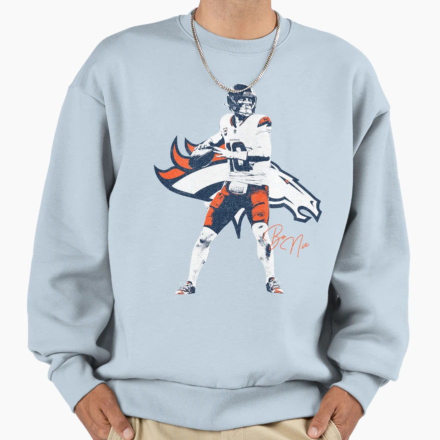 Bo Nix Variant Sweatshirt - Minimalist Print Unisex - T-Shirt, Sweatshirt, Hoodie