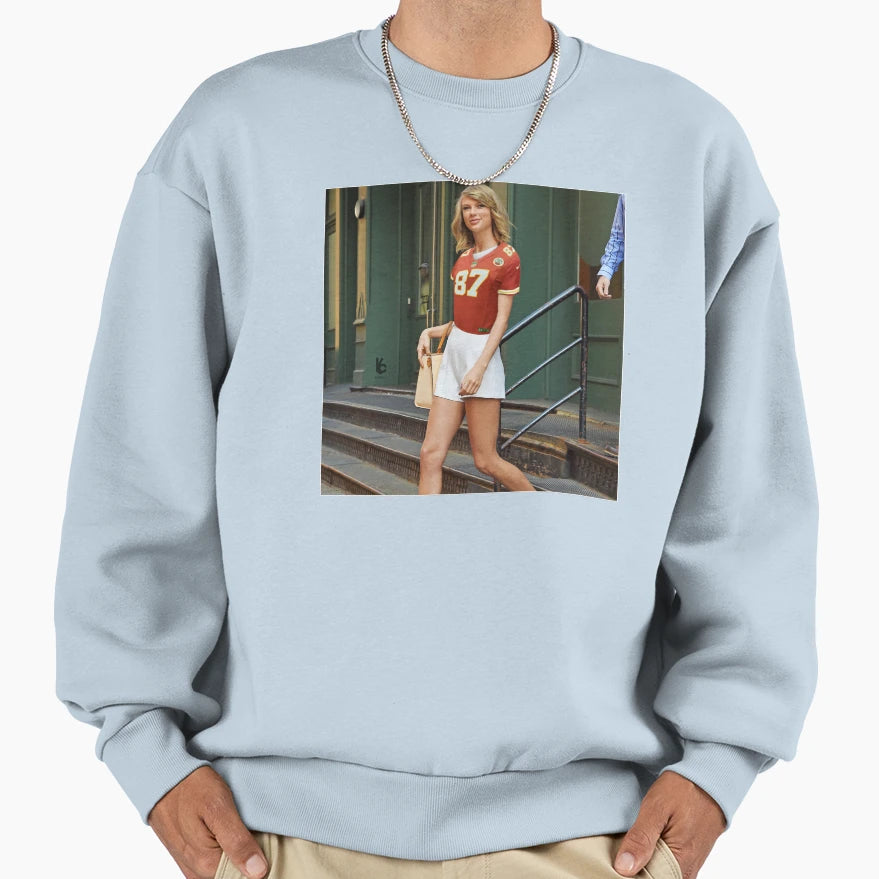 Funny Kc Football Swift Repping Sweatshirt - Custom Art Print for Adults - T-Shirt, Sweatshirt, Hoodie