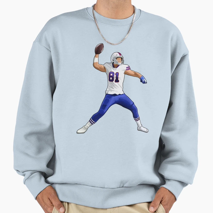 Tyler Kroft 81 Score Touchdown Sweatshirt - Unique Graphic for Adults - T-Shirt, Sweatshirt, Hoodie
