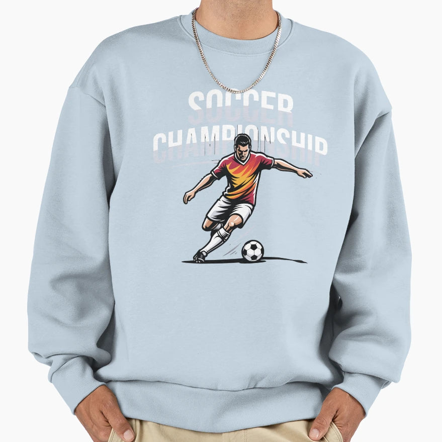 Soccer Championship Sweatshirt - Aesthetic Graphic Men Women - T-Shirt, Sweatshirt, Hoodie