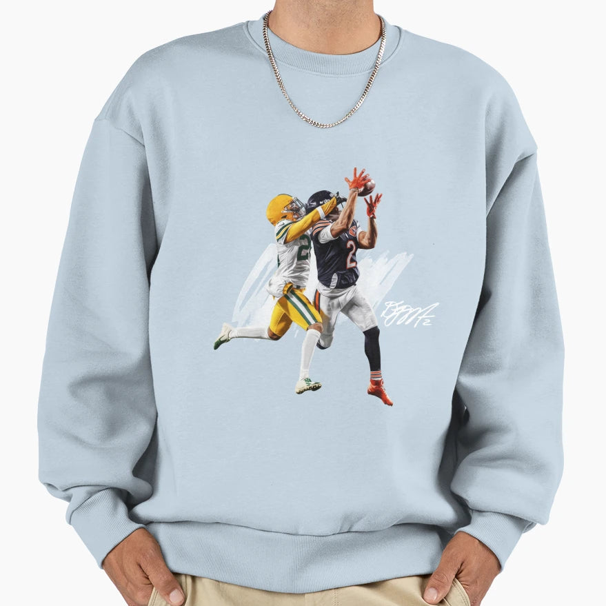 Dj Moore Night Night Chicago Football Sweatshirt - Trendy Graphic Unisex - T-Shirt, Sweatshirt, Hoodie