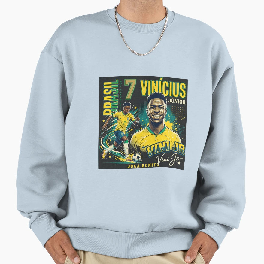 Vini Jr Brasil Sweatshirt - Streetwear Style Unisex - T-Shirt, Sweatshirt, Hoodie