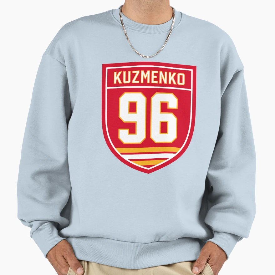 Andrei Kuzmenko Calgary 96 Emblem Sweatshirt - Streetwear Style for Adults - T-Shirt, Sweatshirt, Hoodie