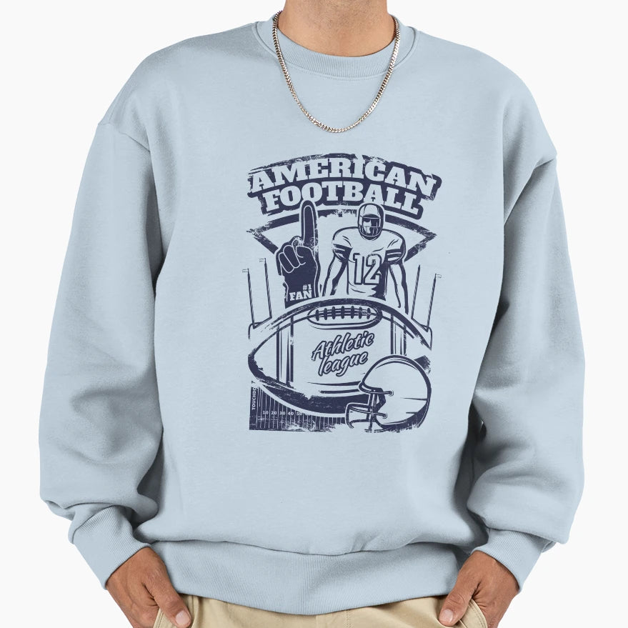 American Football Athletic League 1 Sweatshirt - Trendy Graphic for Adults - T-Shirt, Sweatshirt, Hoodie