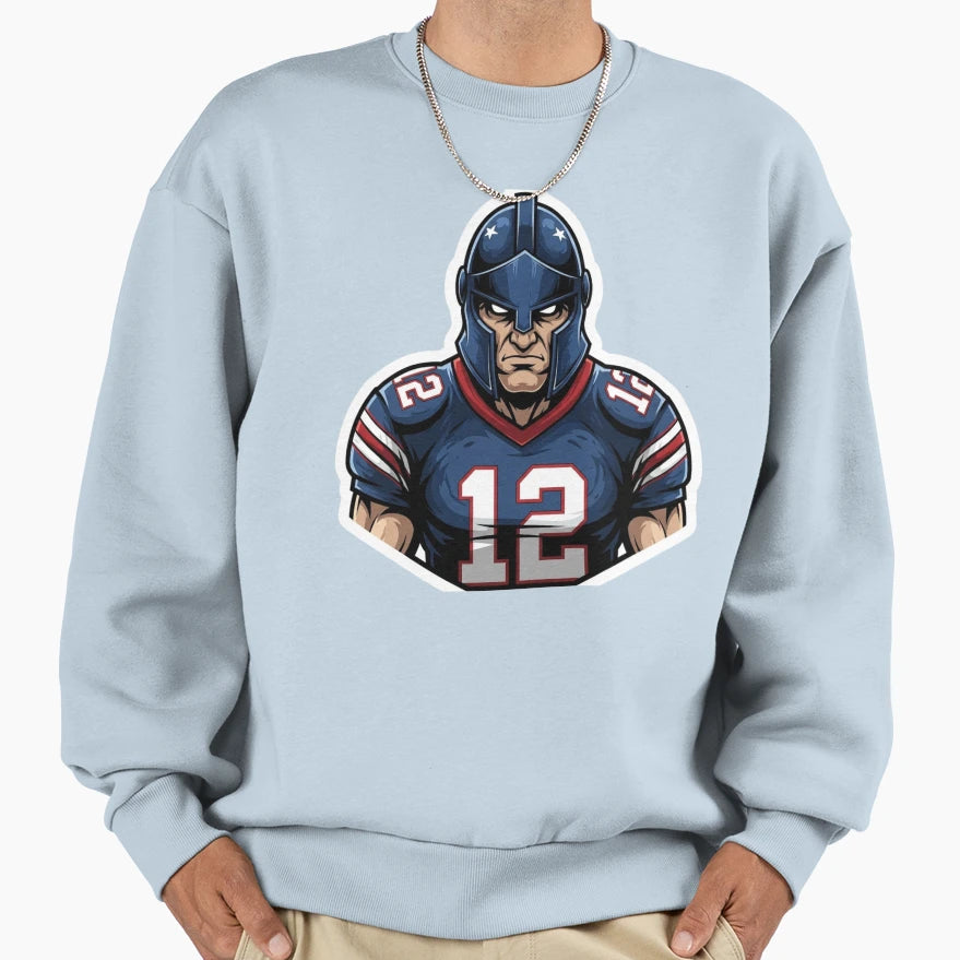Iron Soldier Football Player 12 Sweatshirt - Trendy Graphic for Adults - T-Shirt, Sweatshirt, Hoodie