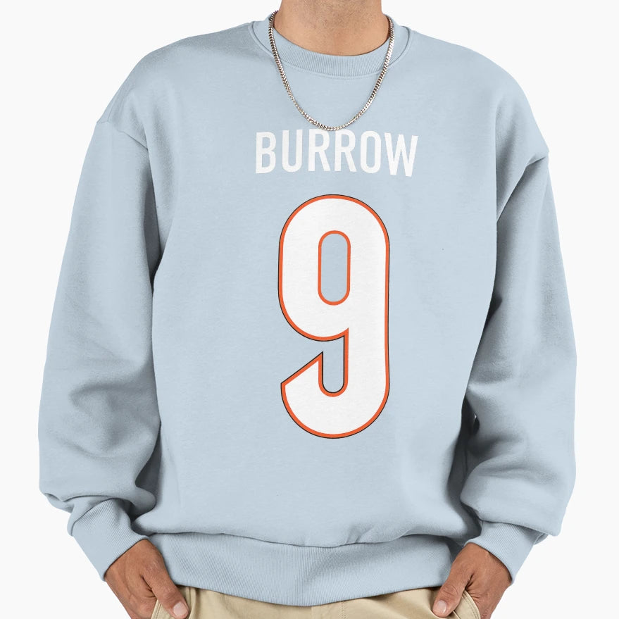 JB 9 Jersey Typography Art Sweatshirt - Trendy Graphic Men Women - T-Shirt, Sweatshirt, Hoodie