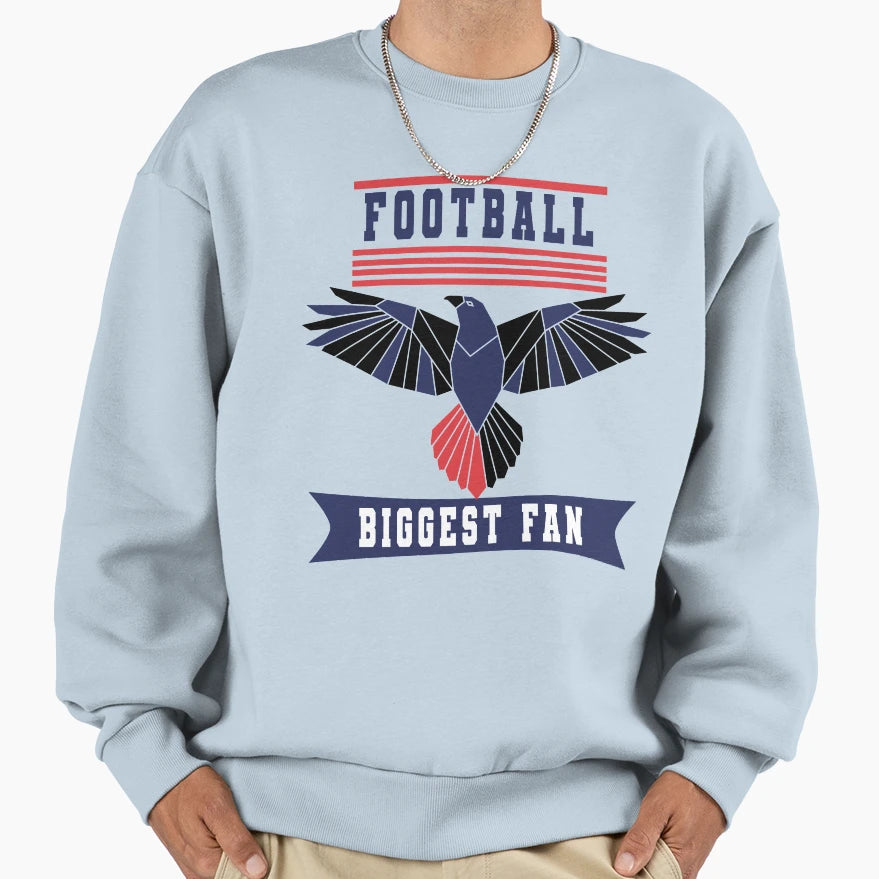 American Football Biggest Fan Sweatshirt - Fun Novelty Design Men Women - T-Shirt, Sweatshirt, Hoodie