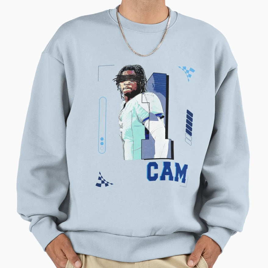 Cam Ward Titans Football Tribute Art Sweatshirt - Trendy Graphic for Adults - T-Shirt, Sweatshirt, Hoodie