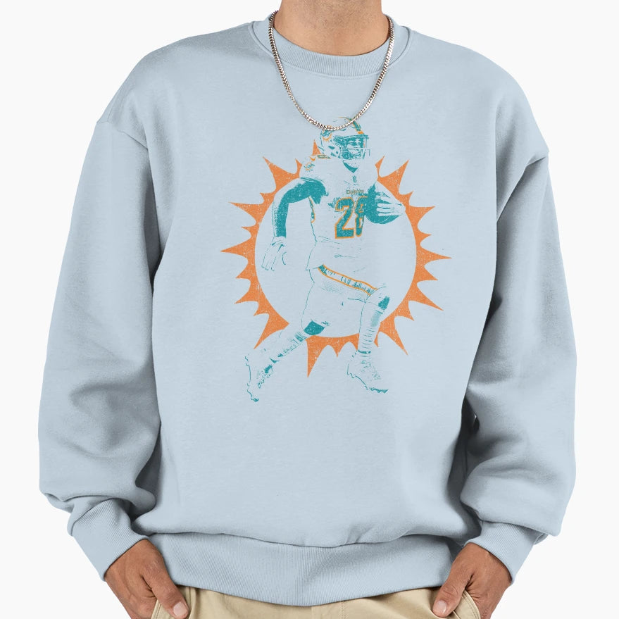 Devon Achane Variant Sweatshirt - Minimalist Print Unisex - T-Shirt, Sweatshirt, Hoodie