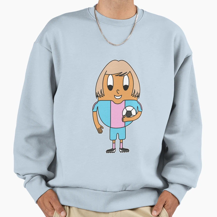 Soccer Player Egg Sweatshirt - Unique Graphic for Adults - T-Shirt, Sweatshirt, Hoodie