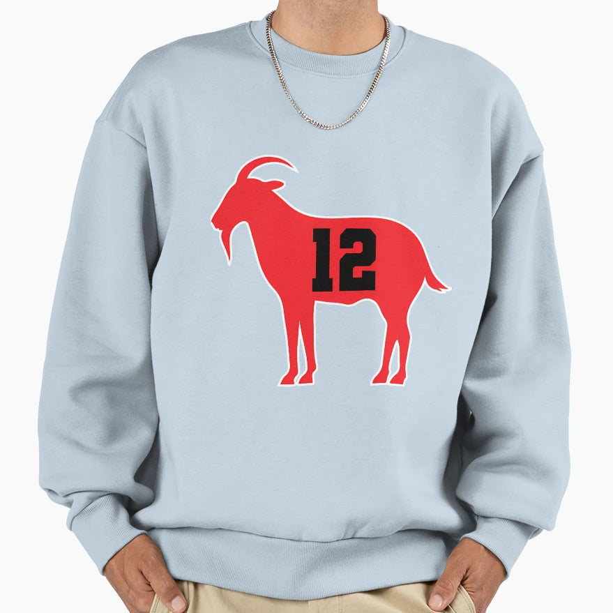 TB Goat Ne Patriots Nfl Football Sweatshirt - Aesthetic Graphic Unisex - T-Shirt, Sweatshirt, Hoodie