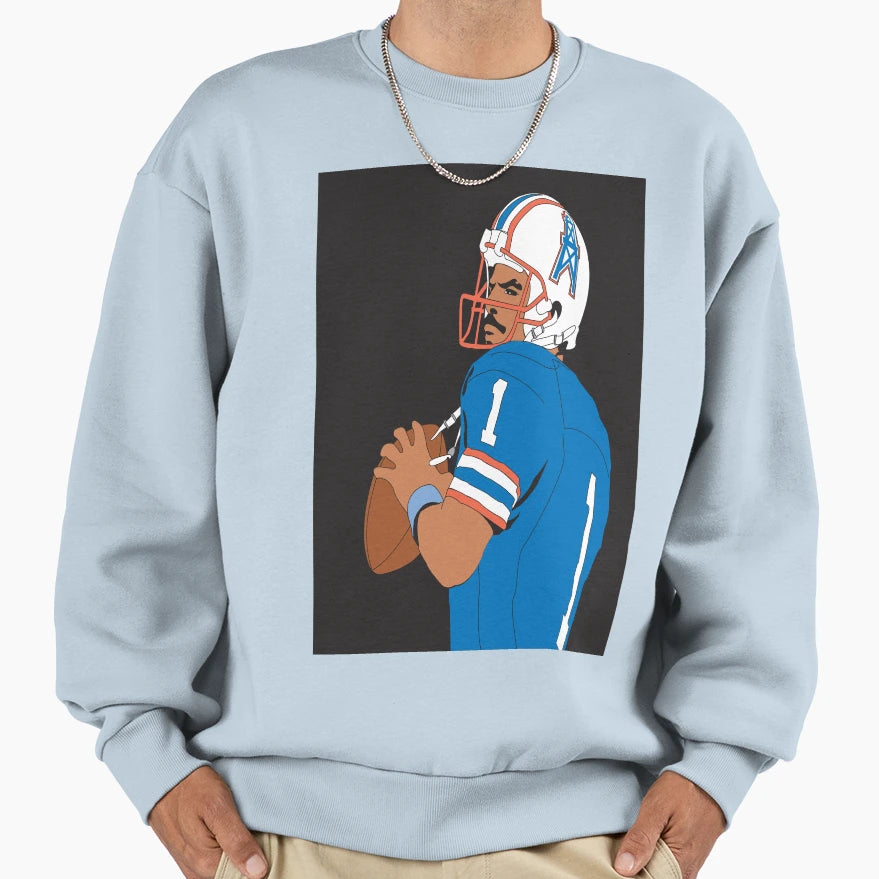 Great Quarterback Warren Moon Sweatshirt - Unique Graphic Men Women - T-Shirt, Sweatshirt, Hoodie
