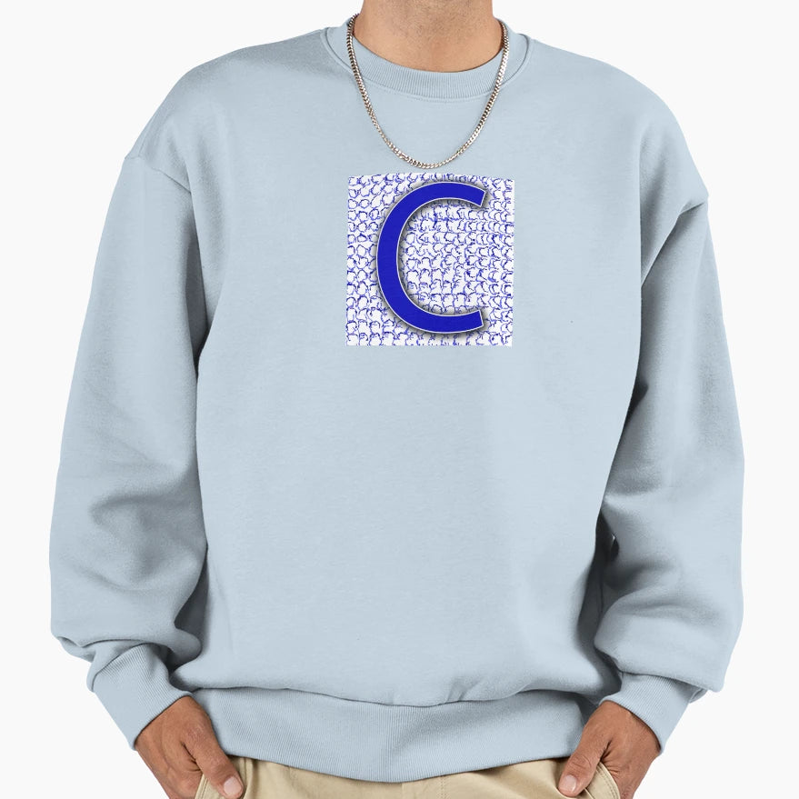 Versal C Winter Sweatshirt - Unique Graphic for Adults - T-Shirt, Sweatshirt, Hoodie