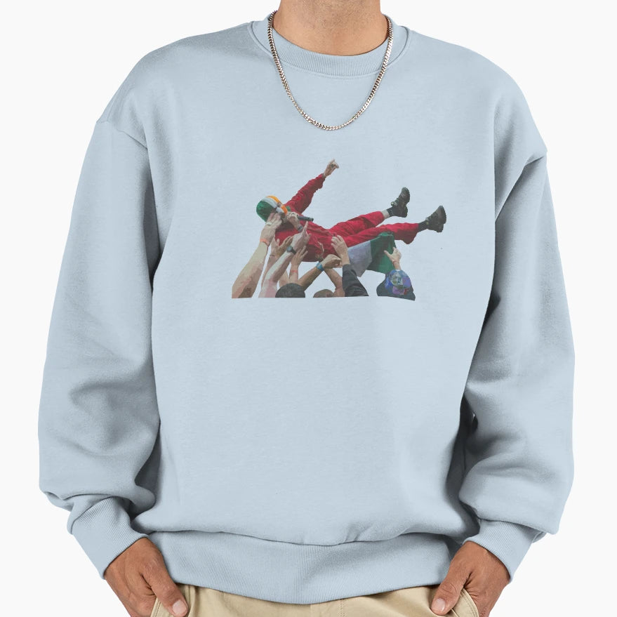 Dj Provai Crowd Surf Sweatshirt - Novelty Apparel Men Women - T-Shirt, Sweatshirt, Hoodie