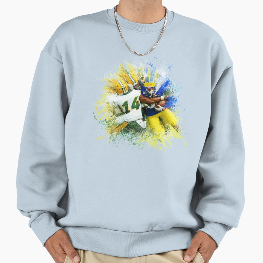 Football Splash Sweatshirt - Custom Art Print Men Women - T-Shirt, Sweatshirt, Hoodie