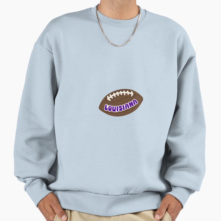 Louisiana Football Sweatshirt - Custom Art Print for Adults - T-Shirt, Sweatshirt, Hoodie