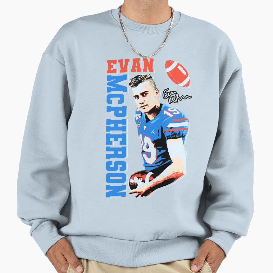 Evan Mcpherson Blue Sweatshirt - Aesthetic Graphic Unisex - T-Shirt, Sweatshirt, Hoodie