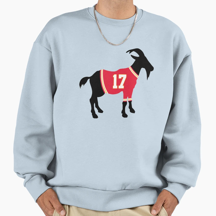 Mecole Hardman Goat Sweatshirt - Minimalist Print Men Women - T-Shirt, Sweatshirt, Hoodie
