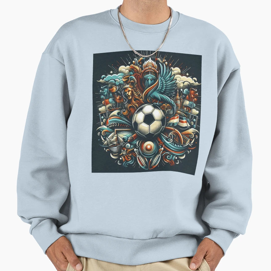 Artistic Football Fever T-Shirt - Aesthetic Graphic for Adults - T-Shirt, Sweatshirt, Hoodie