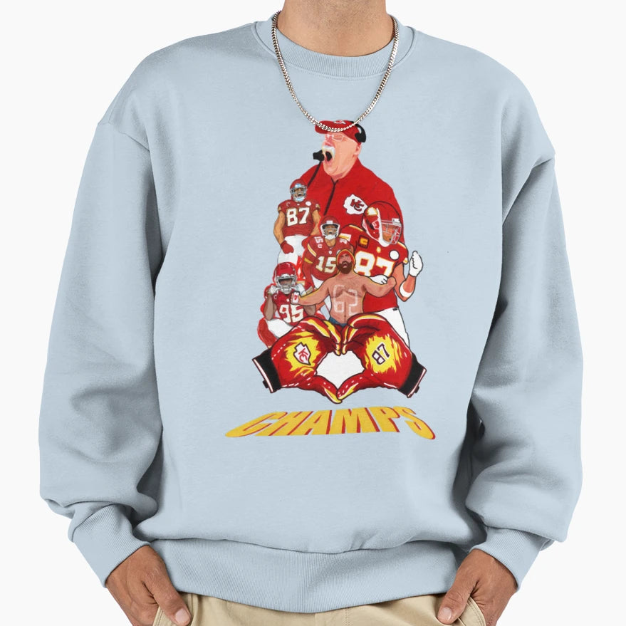 Art Kansas City Chiefs Sweatshirt - Fun Novelty Design Unisex - T-Shirt, Sweatshirt, Hoodie