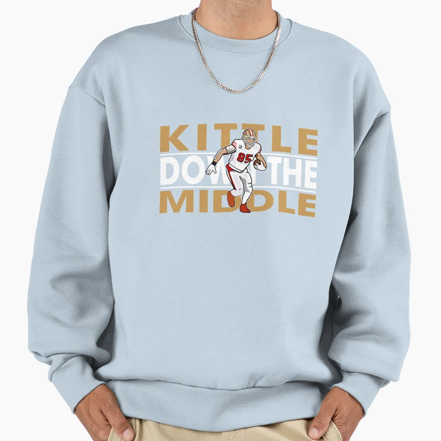 George Do Middle Mens Kittle Black T-Shirt - Custom Art Print Men Women - T-Shirt, Sweatshirt, Hoodie