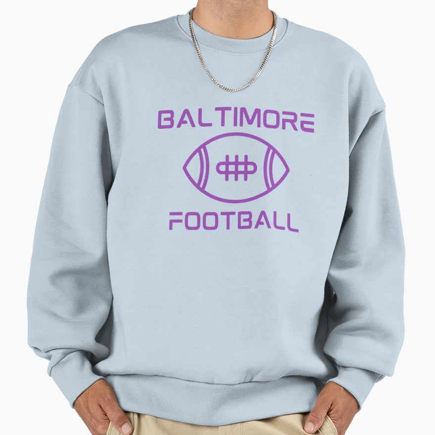 Baltimore Football 4 Sweatshirt - Trendy Graphic Unisex - T-Shirt, Sweatshirt, Hoodie