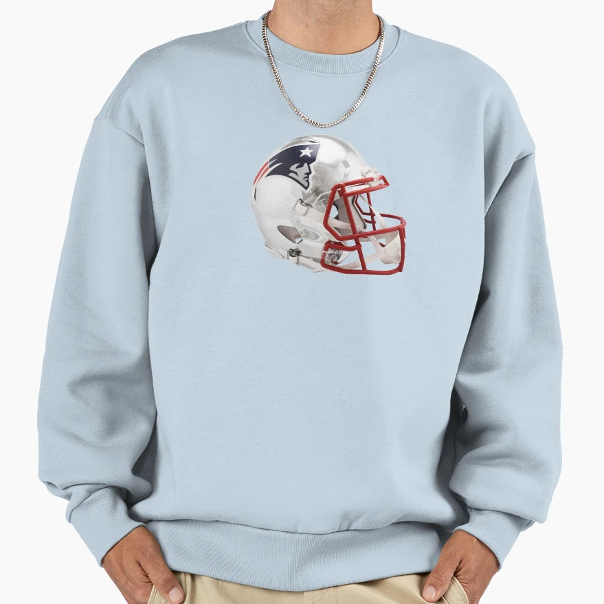 Helmet Patriots Icon Sweatshirt - Minimalist Print for Adults - T-Shirt, Sweatshirt, Hoodie