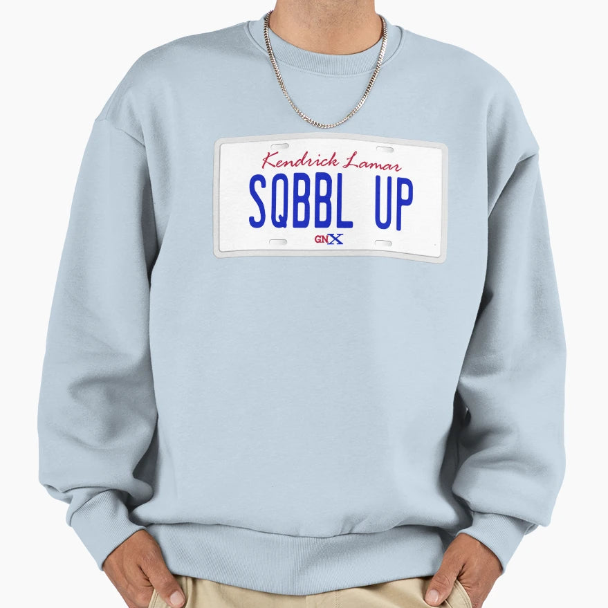 Squabble Up License Plate Sweatshirt - Unique Graphic Men Women - T-Shirt, Sweatshirt, Hoodie