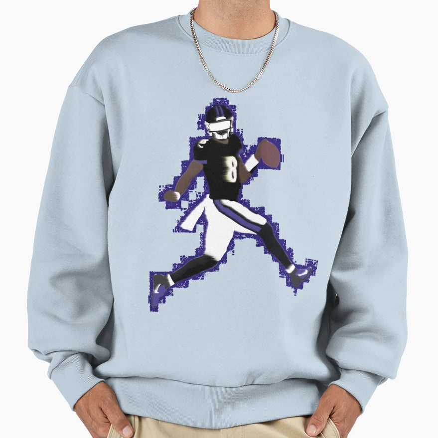 LJ Ravens Iphone Case Sweatshirt - Custom Art Print Men Women - T-Shirt, Sweatshirt, Hoodie