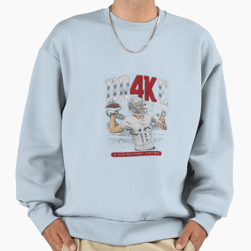 Drake Maye New England 4K Sweatshirt - Unique Graphic Unisex - T-Shirt, Sweatshirt, Hoodie