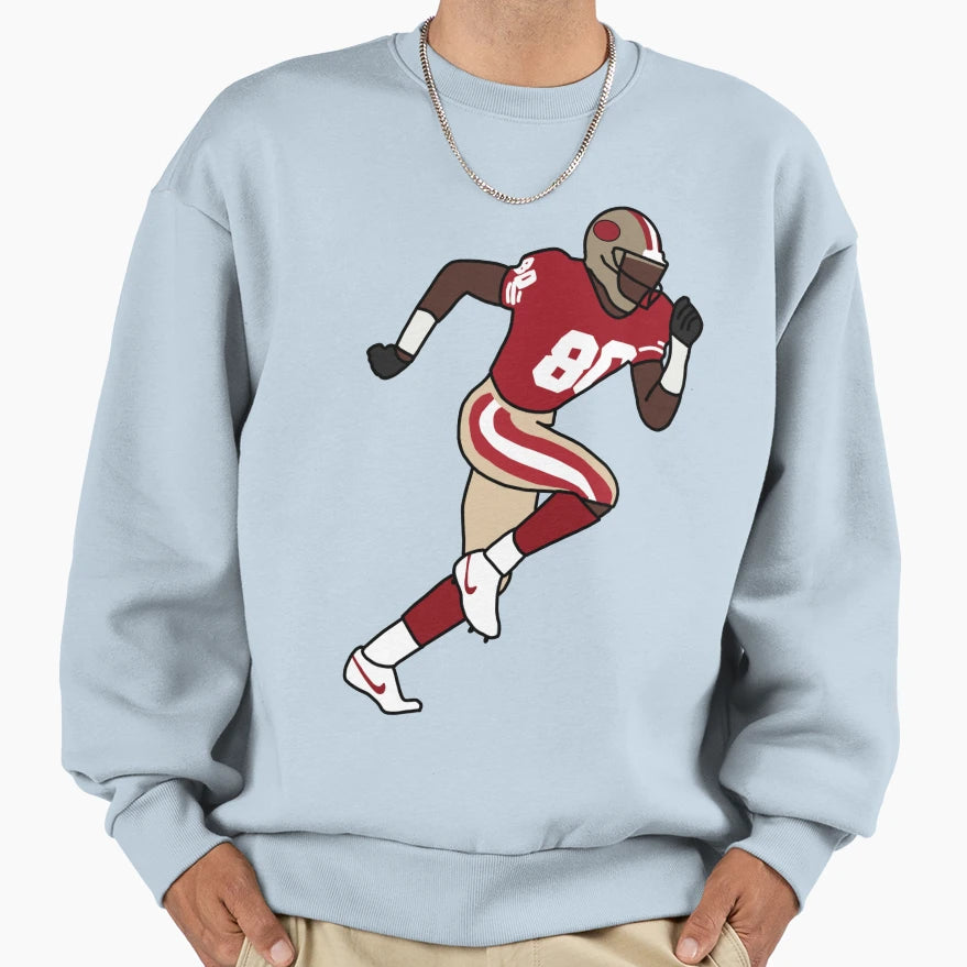 Jerry Rice Sweatshirt - Unique Graphic Men Women - T-Shirt, Sweatshirt, Hoodie