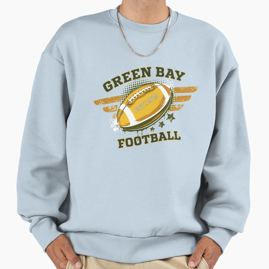Green Bay Football Sweatshirt - Custom Art Print Unisex - T-Shirt, Sweatshirt, Hoodie