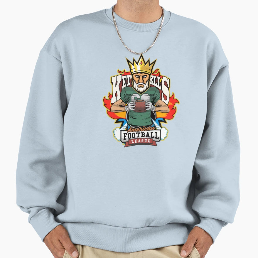 King Football Sweatshirt - Fun Novelty Design Men Women - T-Shirt, Sweatshirt, Hoodie