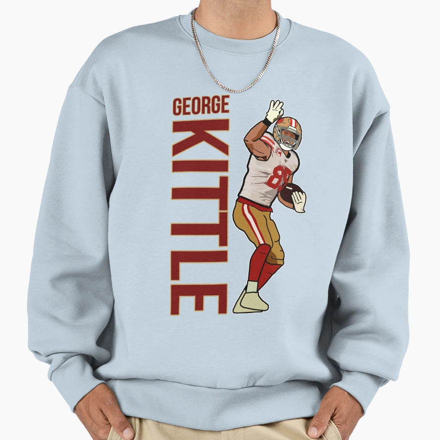 George 85 Nobrand Mens Kittle Black Red T-Shirt - Custom Art Print Unisex - T-Shirt, Sweatshirt, Hoodie