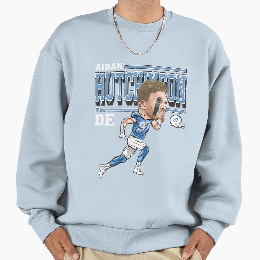 AH Detroit Cartoon Sweatshirt - Casual Everyday Wear Men Women - T-Shirt, Sweatshirt, Hoodie