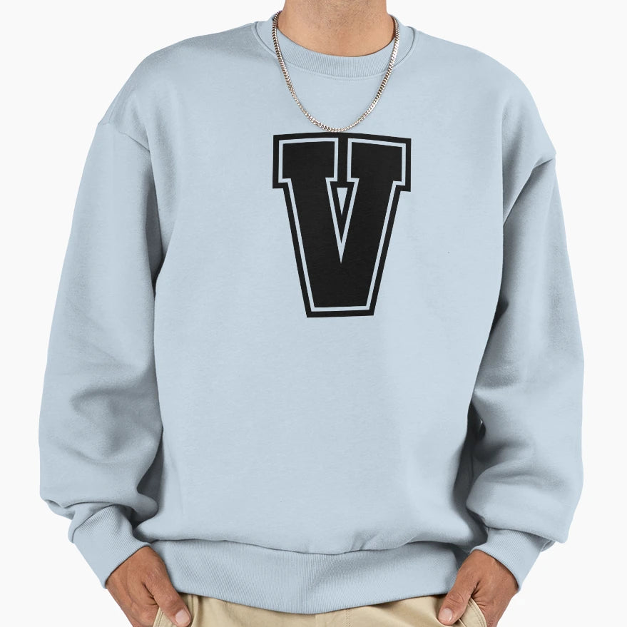 Letter V Sweatshirt - Graphic Print Unisex - T-Shirt, Sweatshirt, Hoodie