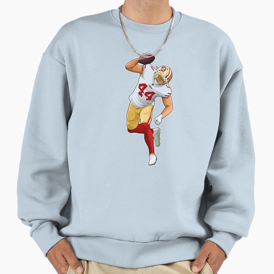 Kyle Juszczyk 44 Power Touchdown Sweatshirt - Custom Art Print Men Women - T-Shirt, Sweatshirt, Hoodie
