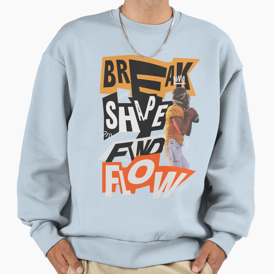 Break Shape And Flow Football Sweatshirt - Novelty Apparel Men Women - T-Shirt, Sweatshirt, Hoodie