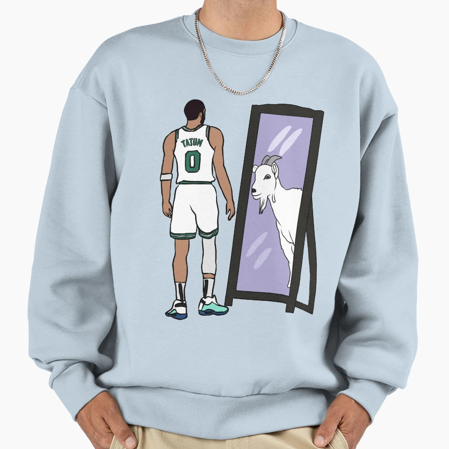 Jayson Tatum Goat Sweatshirt - Fun Novelty Design Unisex - T-Shirt, Sweatshirt, Hoodie