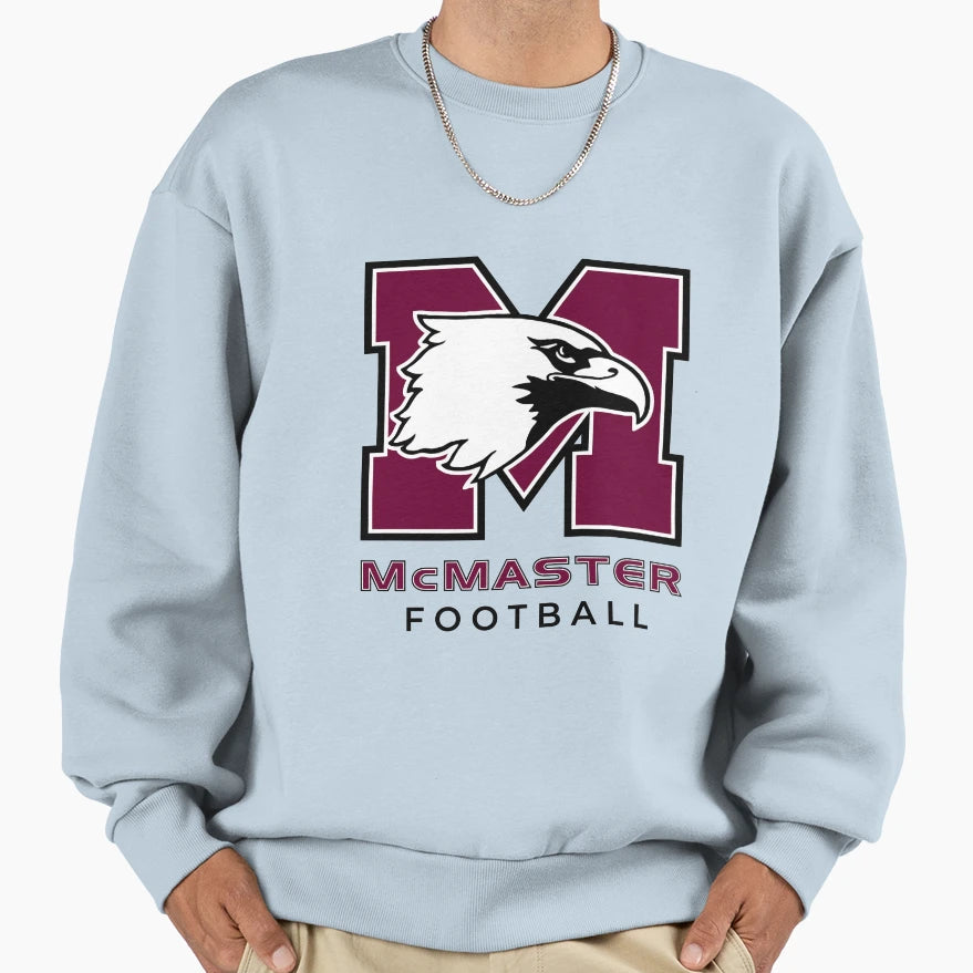 Mcmaster Football Sweatshirt - Fun Novelty Design for Adults - T-Shirt, Sweatshirt, Hoodie